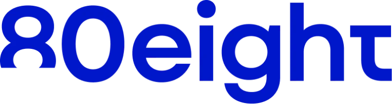 Incorrect: the wordmark recoloured blue